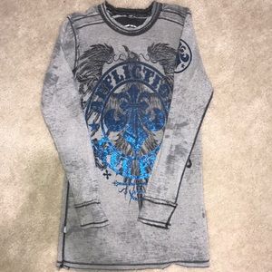 Men’s size L  affliction Reversible shirt!